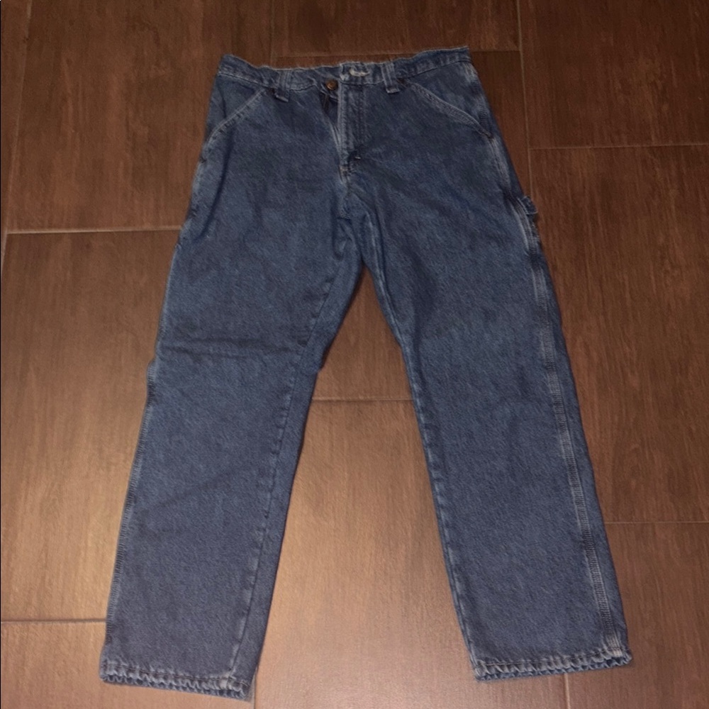 Wrangler Blue Relaxed Fit Thermal Jeans Classic Denim